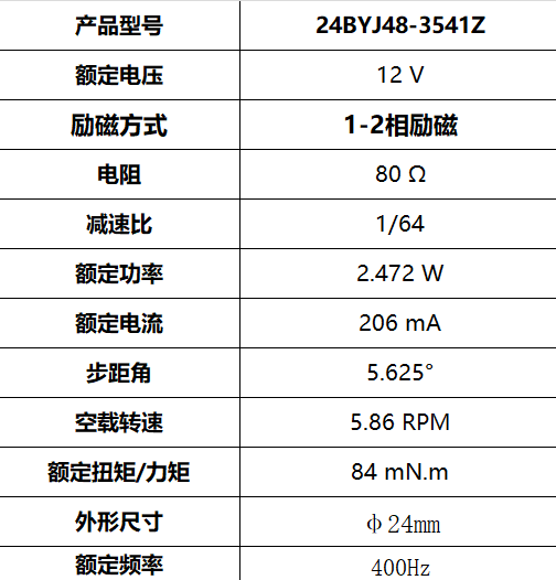 24BYJ48-3541Z 寵物喂食器 步進(jìn)減速電機(jī)(圖3)