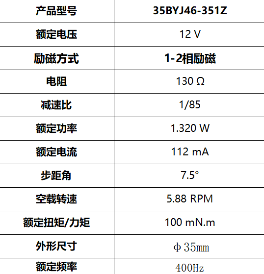 35BYJ46-351Z 空氣凈化器 步進減速電機(圖3)